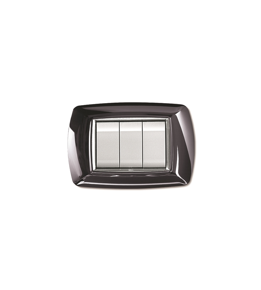 PLACCA LIFE 3 POSTI METAL BLACK.