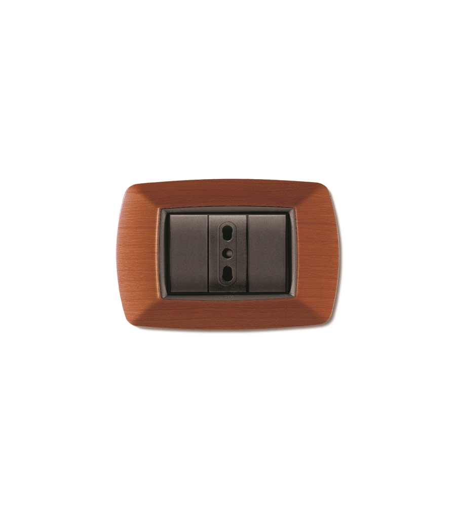 PLACCA LIFE 3 POSTI LEGNO CHIARO.