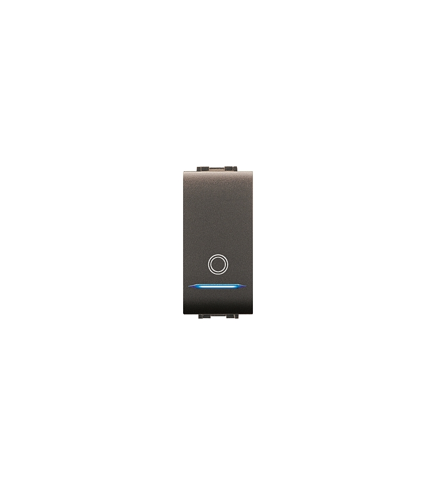 PULSANTE UNIPOLARE ILLUMINABILE SERIE MYLIFE 16A.