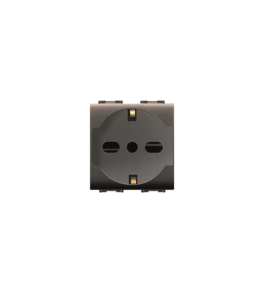 PRESA 1 ELEMENTO BIPASSO 10-16A - SERIE MYLIFE.