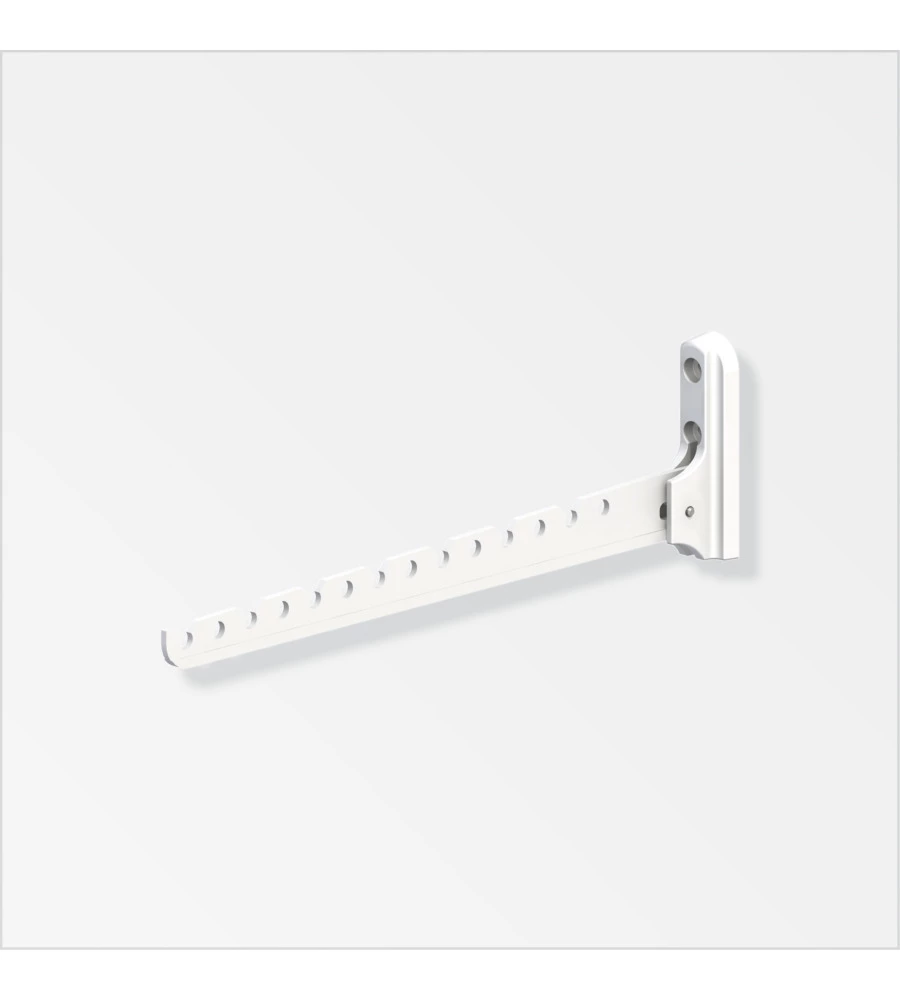 GANCIO APPENDIABITI 330 IN ALLUMINIO COLORE BIANCO