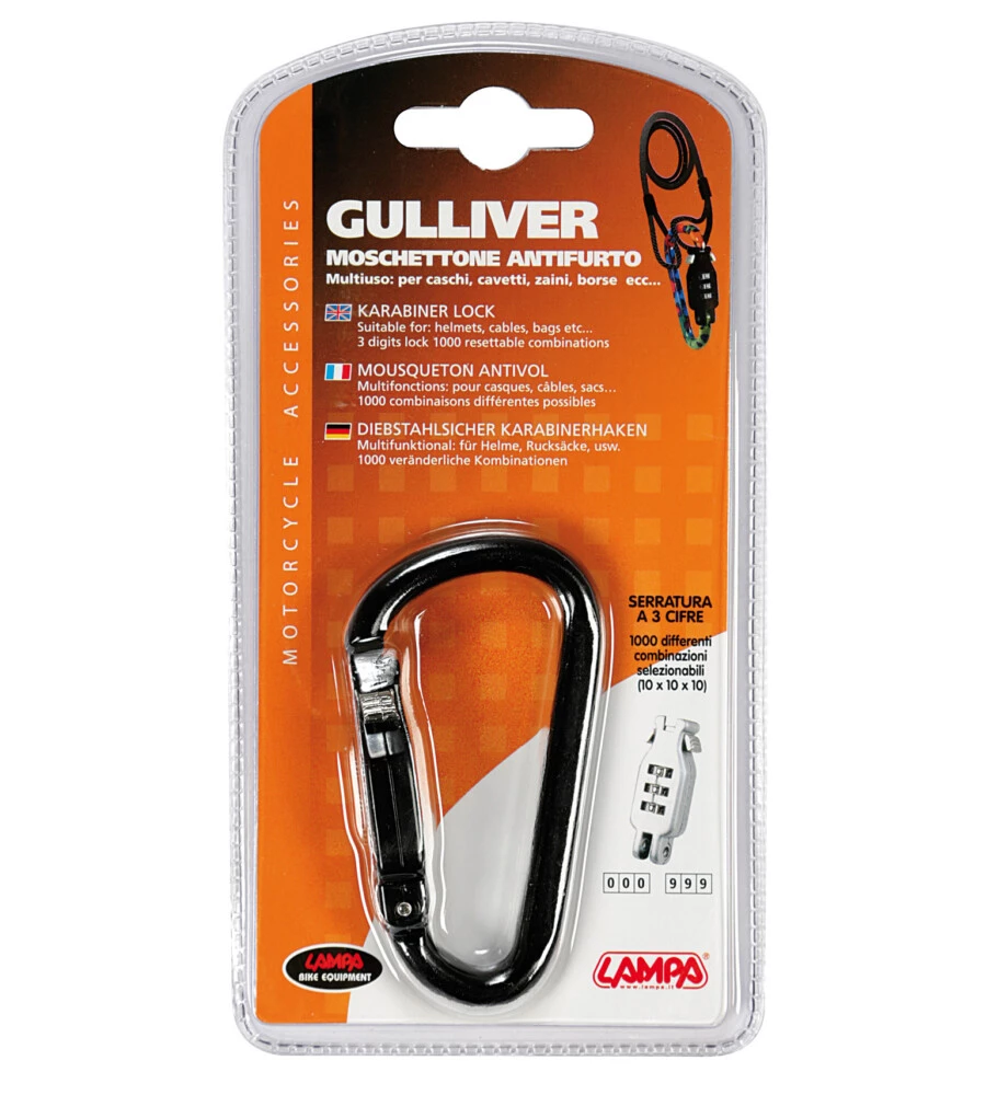 MOSCHETTONE ANTIFURTO NERO "GULLIVER"  90599