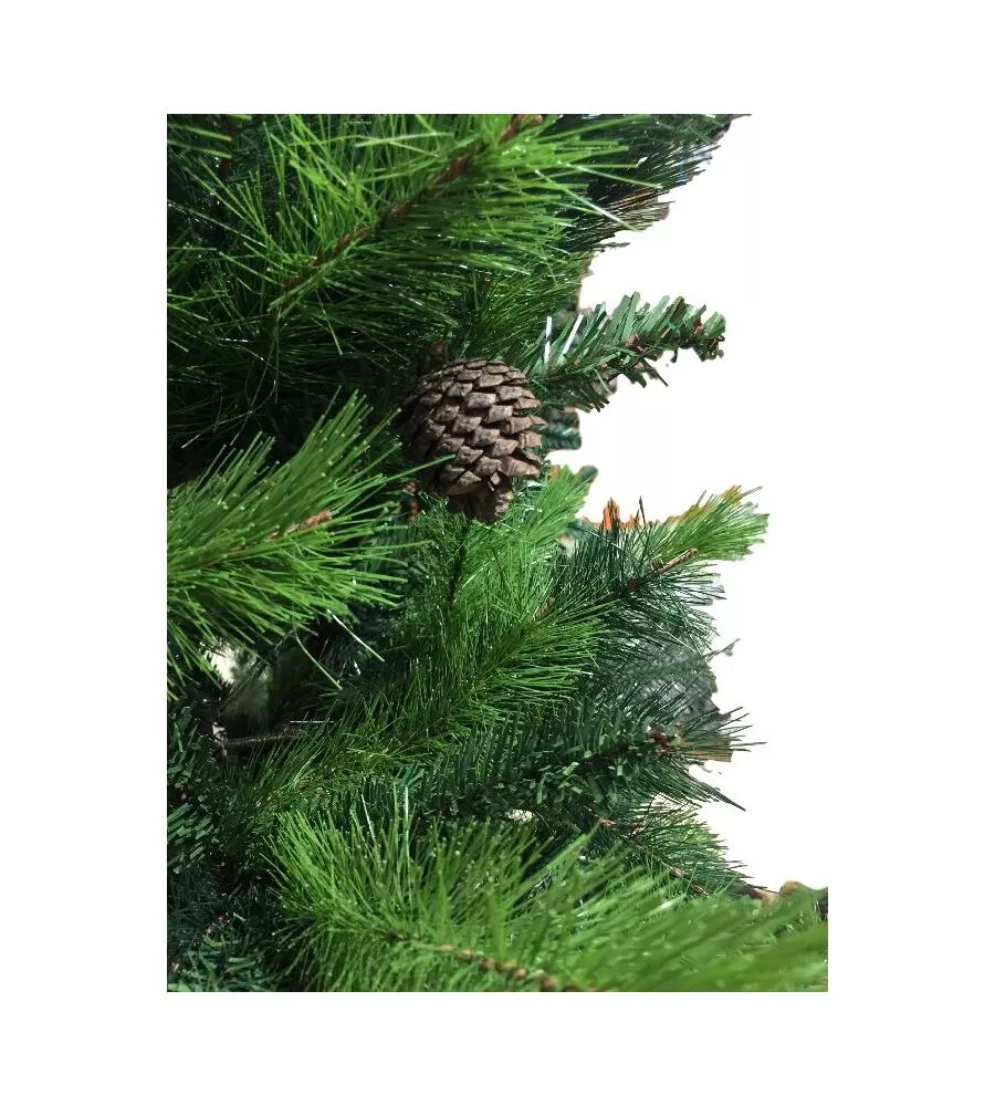 ALBERO DI NATALE "NEBRASKA" CON 1330 RAMI E APERTURA AD OMBRELLO,  210 CM