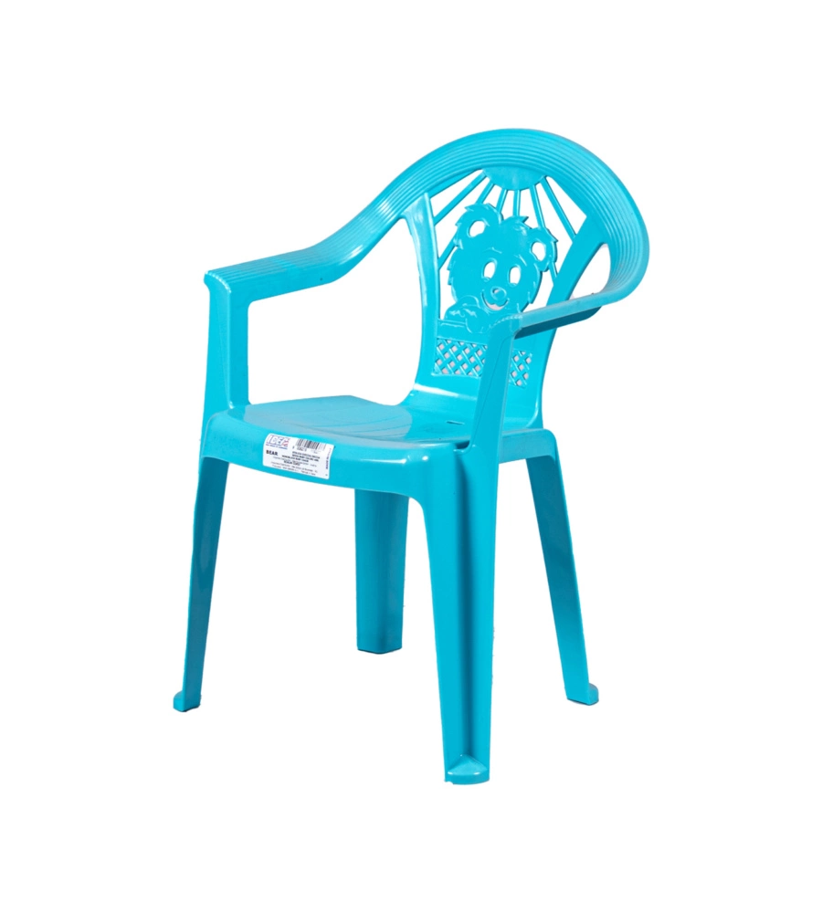 SEDIA PER BAMBINI "BABY BEAR" IN POLIPROPILENE COLORI ASSORTITI 38X35X51 CM