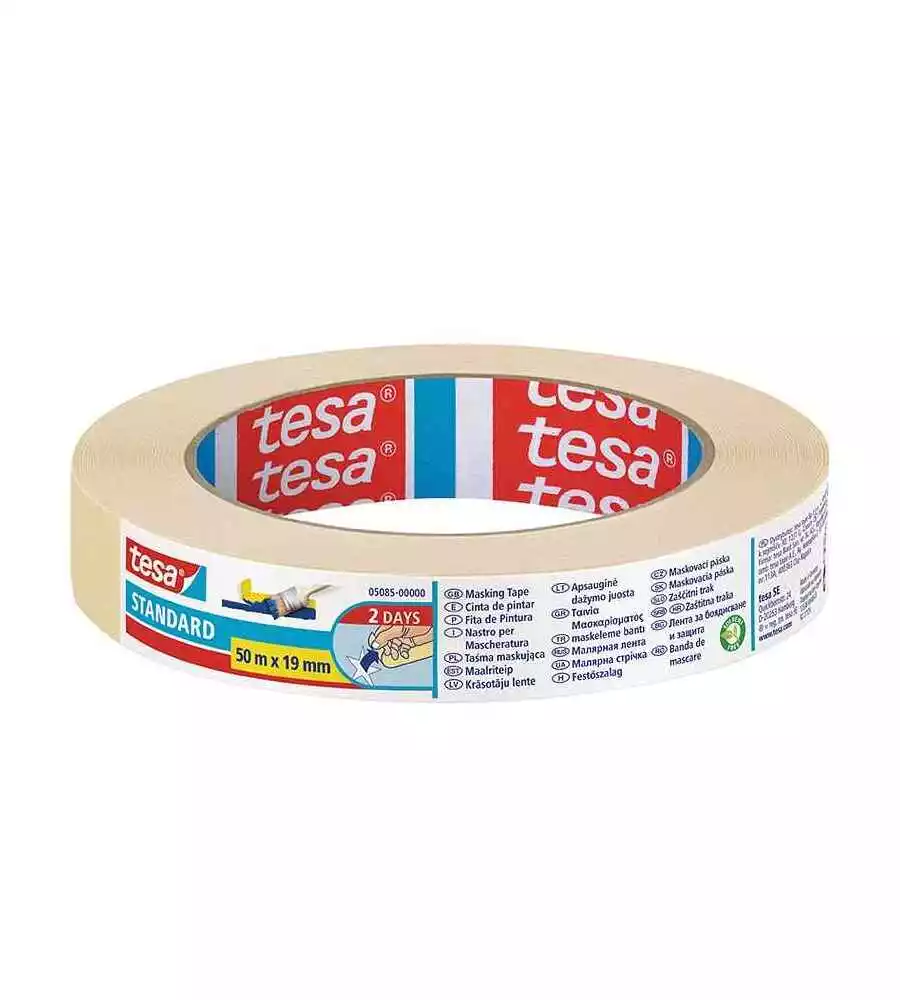 NASTRO CARTA ADESIVO PER MASCHERATURA STANDARD, 19 MM X 50MT -TESA
