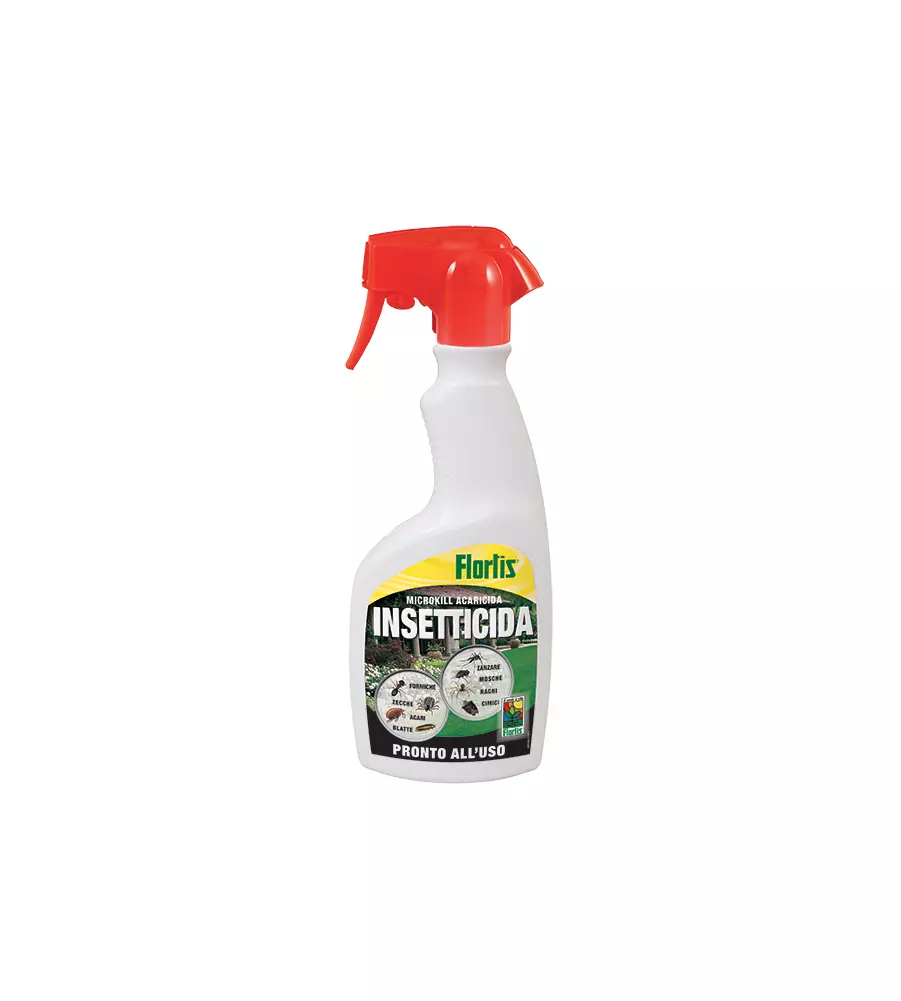 INSETTICIDA LIQUIDA FLORTIS "MICROKILL" PRONTO ALL'USO, 500 ML