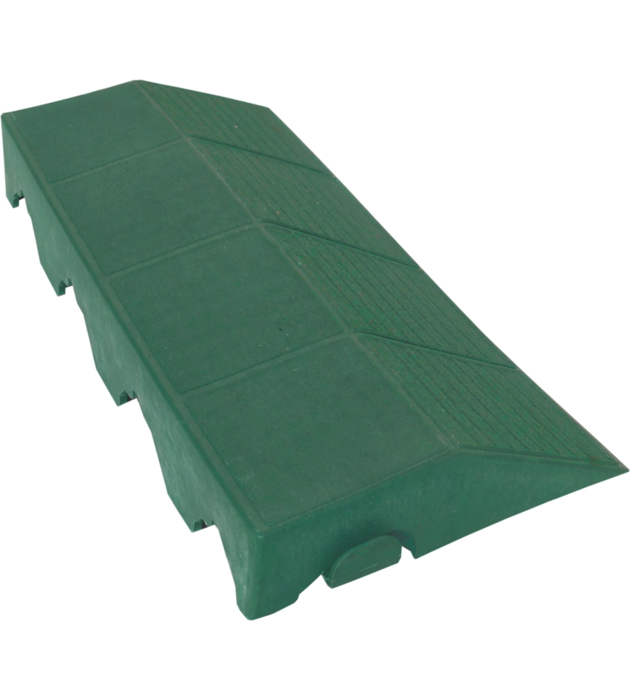SCIVOLO AUTOBLOCCANTE PER PAVIMENTAZIONE DA ESTERNO VERDE FEMMINA, 205X400X48 MM.