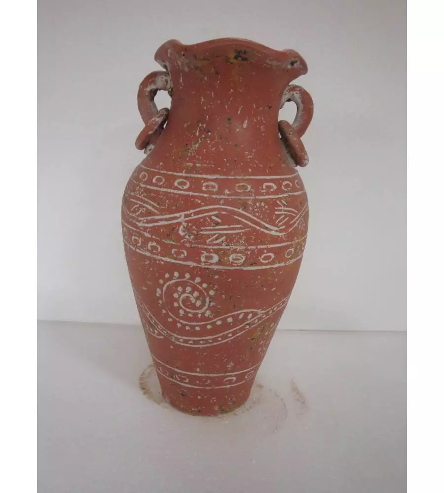 ANFORA CON ANELLI - 28X55CM