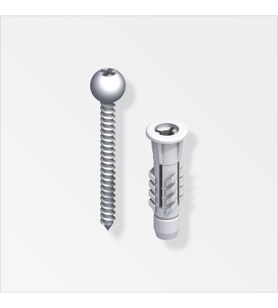 SET VITI E TASSELLI 4x35MM - 5 PEZZI.