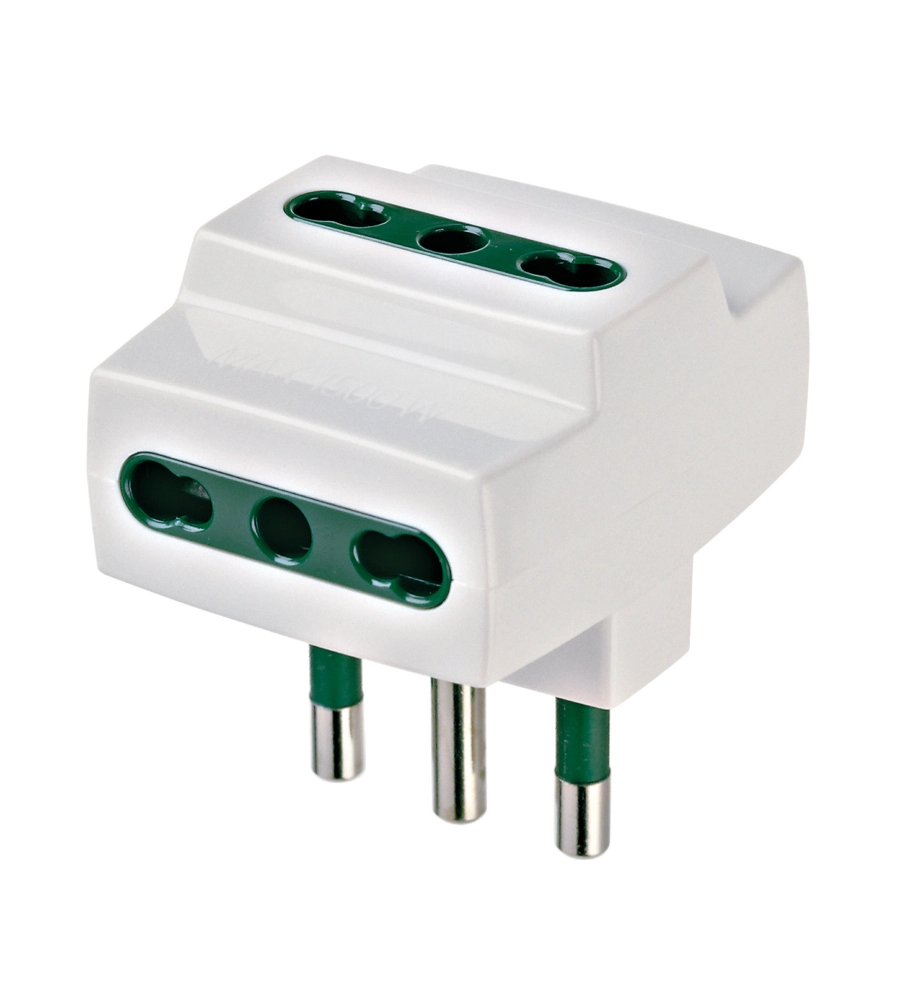 ADATTATORE MULTIPLO BIANCO S17+3P17/11 - VIMAR.