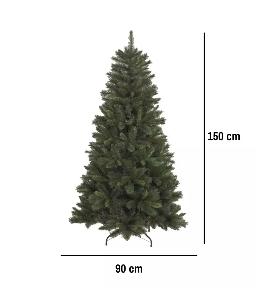 ALBERO DI NATALE ARTIFICIALE XMAS JOY "TIFFANY" VERDE 150 CM