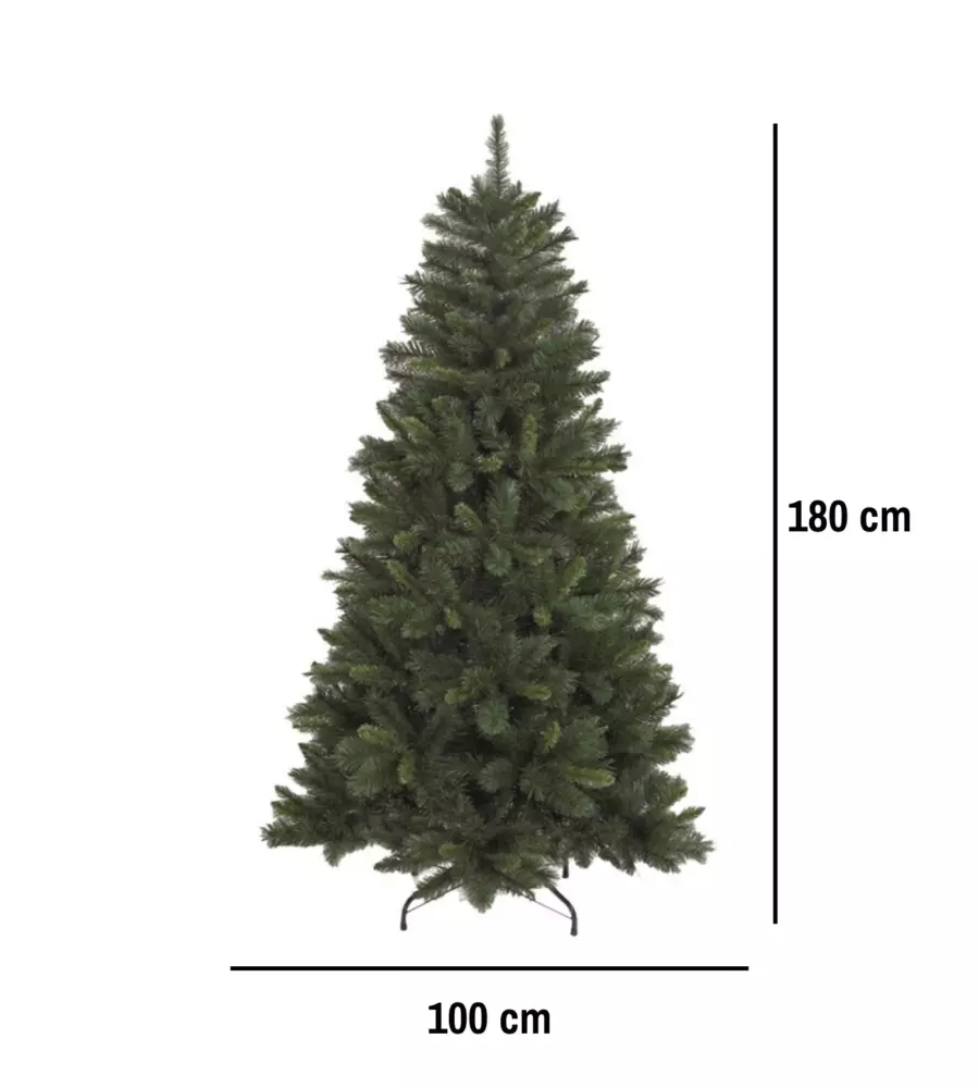 ALBERO DI NATALE ARTIFICIALE XMAS JOY "TIFFANY" VERDE 180 CM