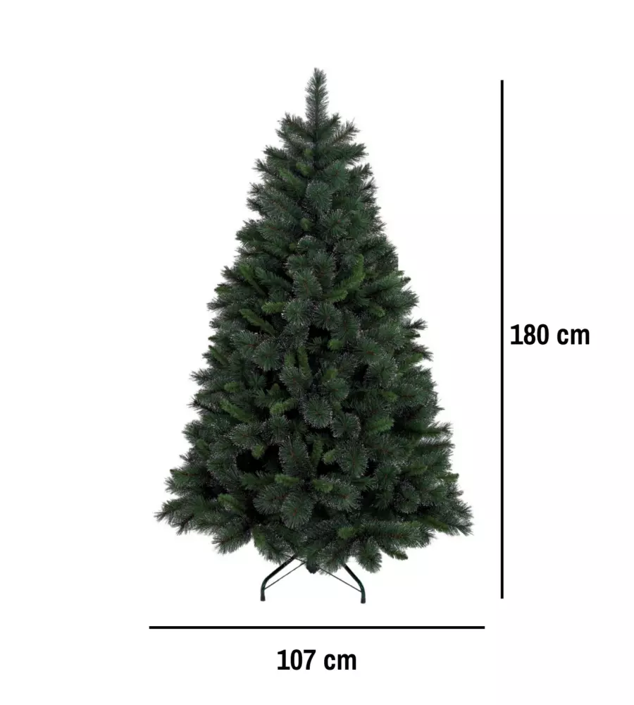 ALBERO DI NATALE ARTIFICIALE XMAS JOY "GLISTEN" VERDE 180 CM