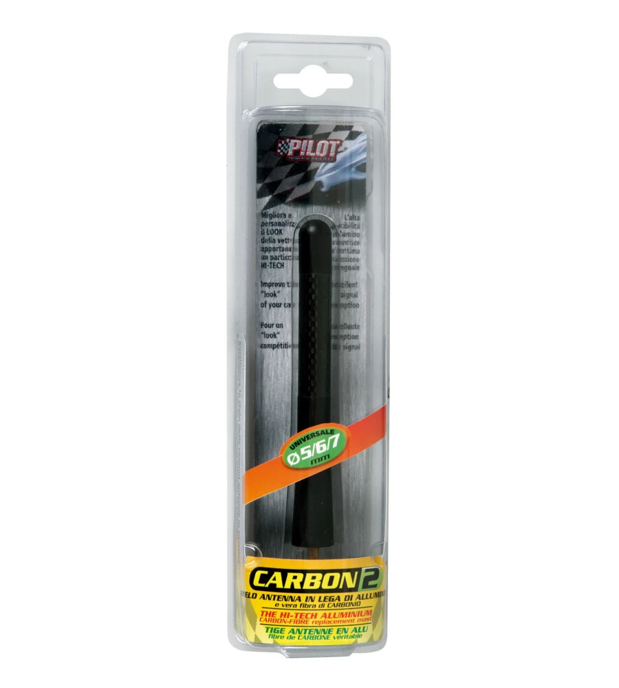 STELO ANTENNA "CARBON-2" ALLUMINIO + CARBONIO PILOT  40160