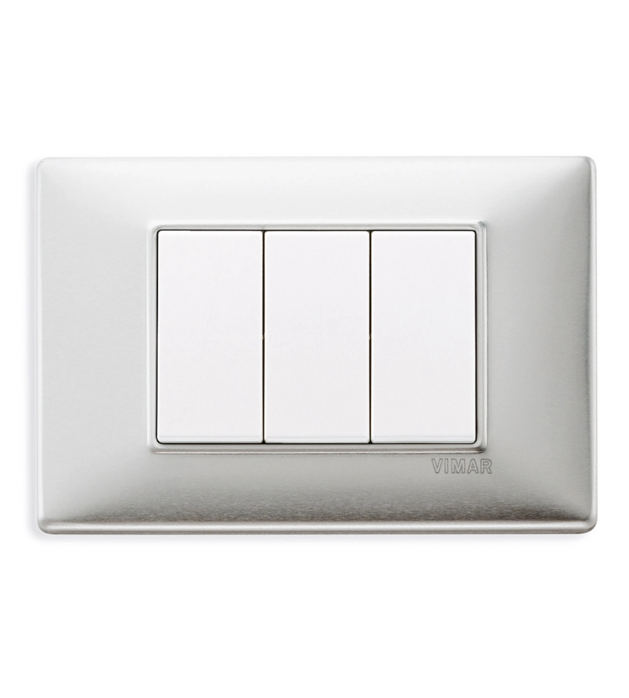 PLACCA 3M ALLUM SPAZZOLATO - VIMAR.