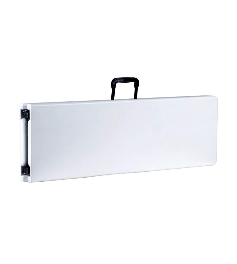 PANCA DA CAMPEGGIO PIEGHEVOLE EUROGARDEN IN POLIETILENE BIANCO 183X30X44 CM