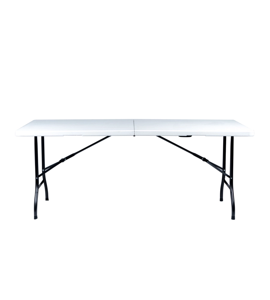 TAVOLO DA CAMPEGGIO PIEGHEVOLE EUROGARDEN IN POLIETILENE BIANCO 183X76X72 CM