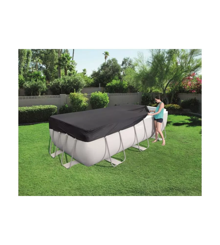 TELO DI COPERTURA PER PISCINA  RETTANGOLARE DA 400 CM BESTWAY "POWER STEEL FRAME" - COD. 58232