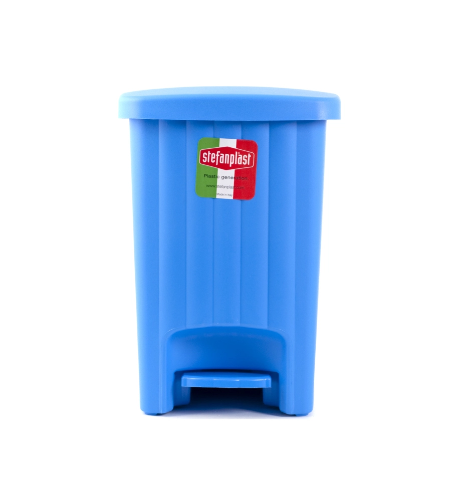 PATTUMIERA  A PEDALE "MARGHERITA" - 20 LITRI - COLORE AZZURRO.