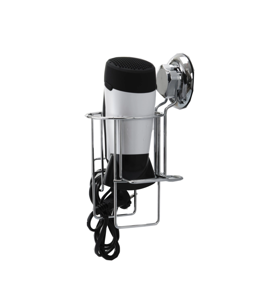 BESTLOCK SUPPORTO PER ASCIUGACAPELLI CON FISSAGGIO A VENTOSA.
