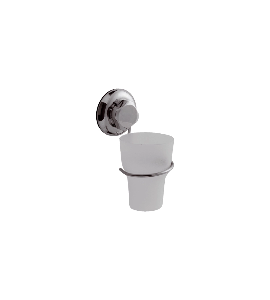 BESTLOCK PORTA SPAZZOLINI CON FISSAGGIO A VENTOSA.