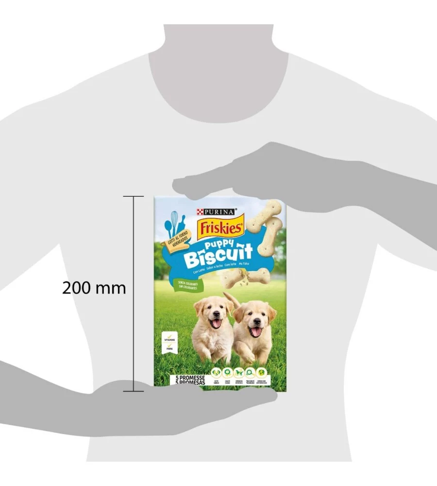 BISCOTTI PER CANI PURINA FRISKIES "PUPPY BISCUIT" PER CUCCIOLI DI TUTTE LE TAGLIE CON LATTE 350 GR