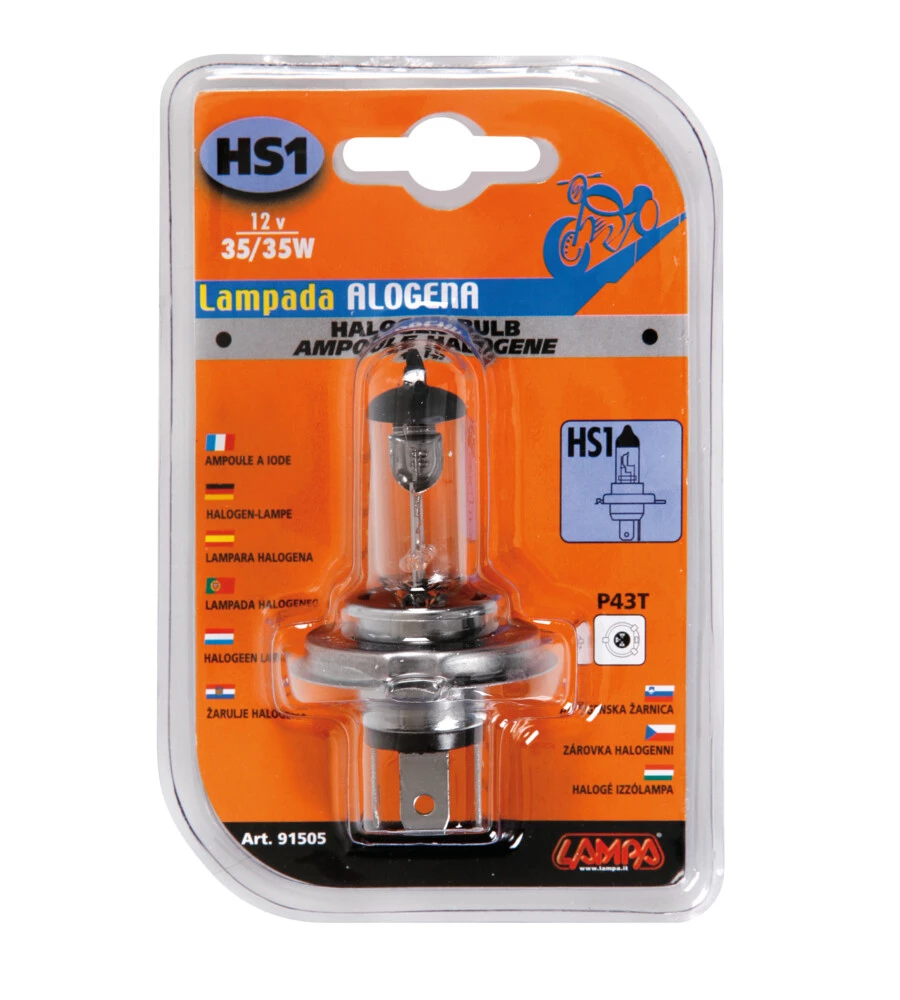 LAMPADA ALOGENA HS1 12V 35/35W P43T  91505