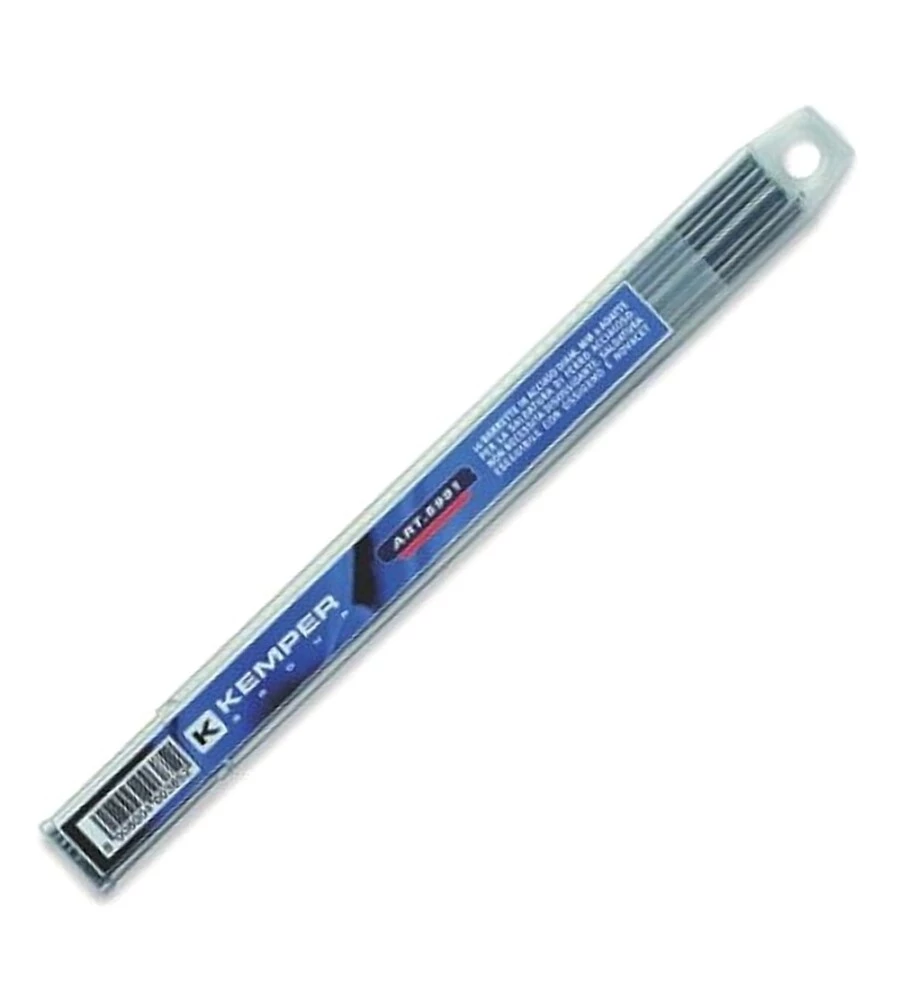 KEMPER BLISTER DA 10 BARRETTE DI ACCIAIO PER SALDATURA