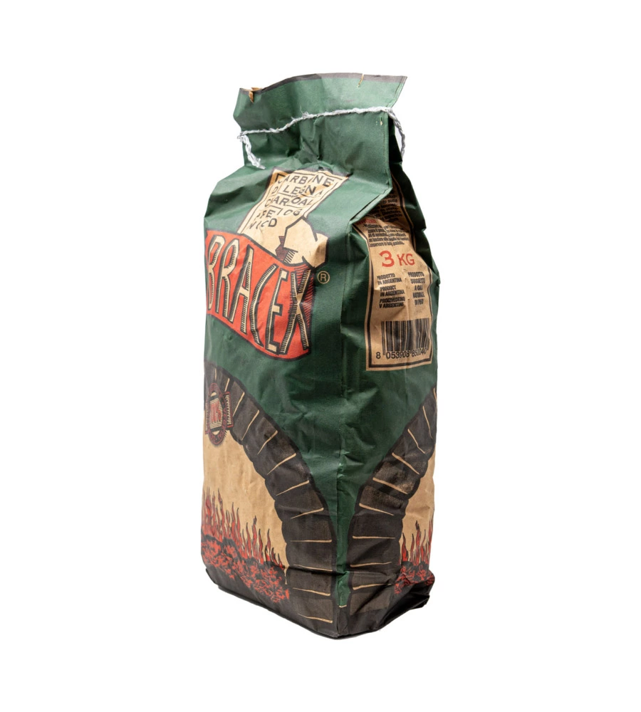 SACCO DI CARBONE VEGETALE PER BARBECUE 3 KG