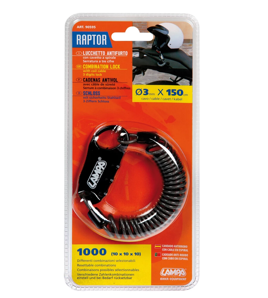 LUCCHETTO ANTIFURTO "RAPTOR"  90595