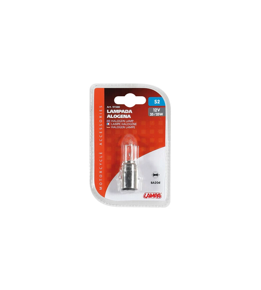 LAMPADA ALOGENE BA20D 35/35W  91500