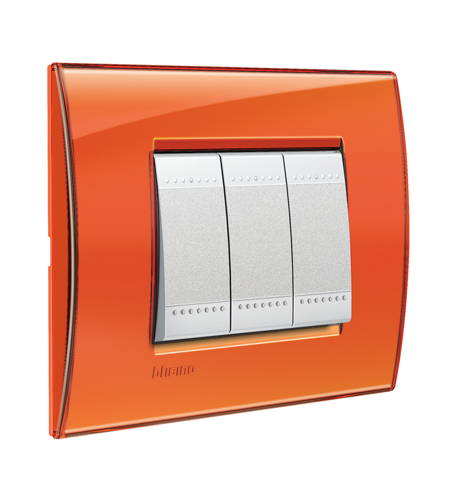 LL PLACCA 3P ARANCIO - BTICINO.