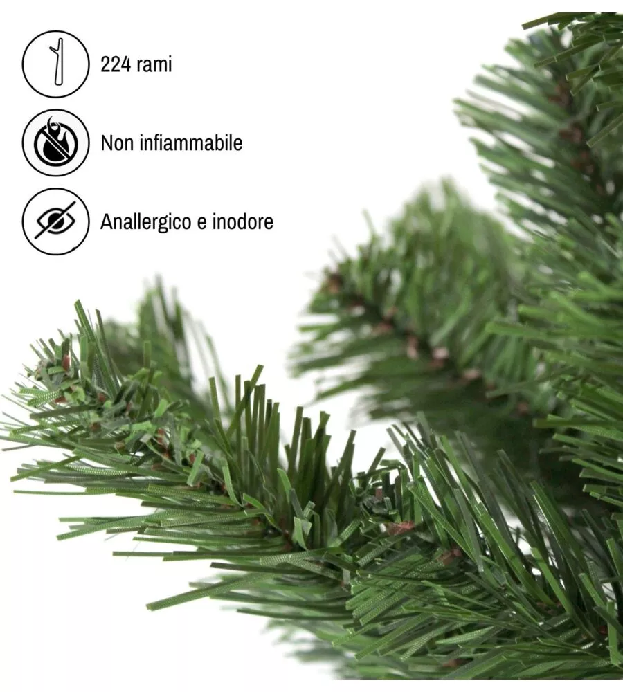 ALBERO DI NATALE ARTIFICIALE XMAS JOY "DOLOMITI" VERDE 120 CM