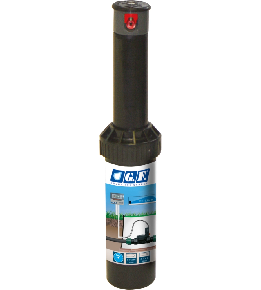 IRRIGATORE “TURBINA” ALZO 12,5 CM - AD ARCO REGOLABILE.