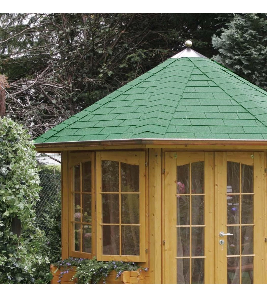 ONDULINE - TEGOLE BITUMINOSE - BARDOLINE RETTANGOLARE - VERDE 2.32MQ