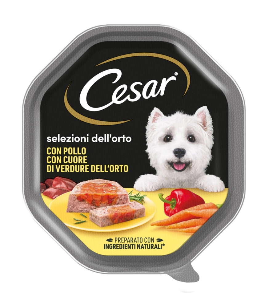 CESAR - UMIDO PER CANI POLLO E CUORE DI VERDURE 150 GR