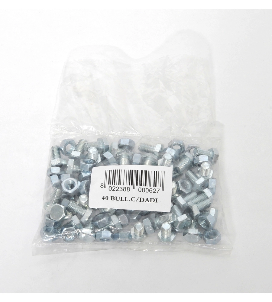 CONFEZIONE DA 40 BULLONI M8X14 MM.
