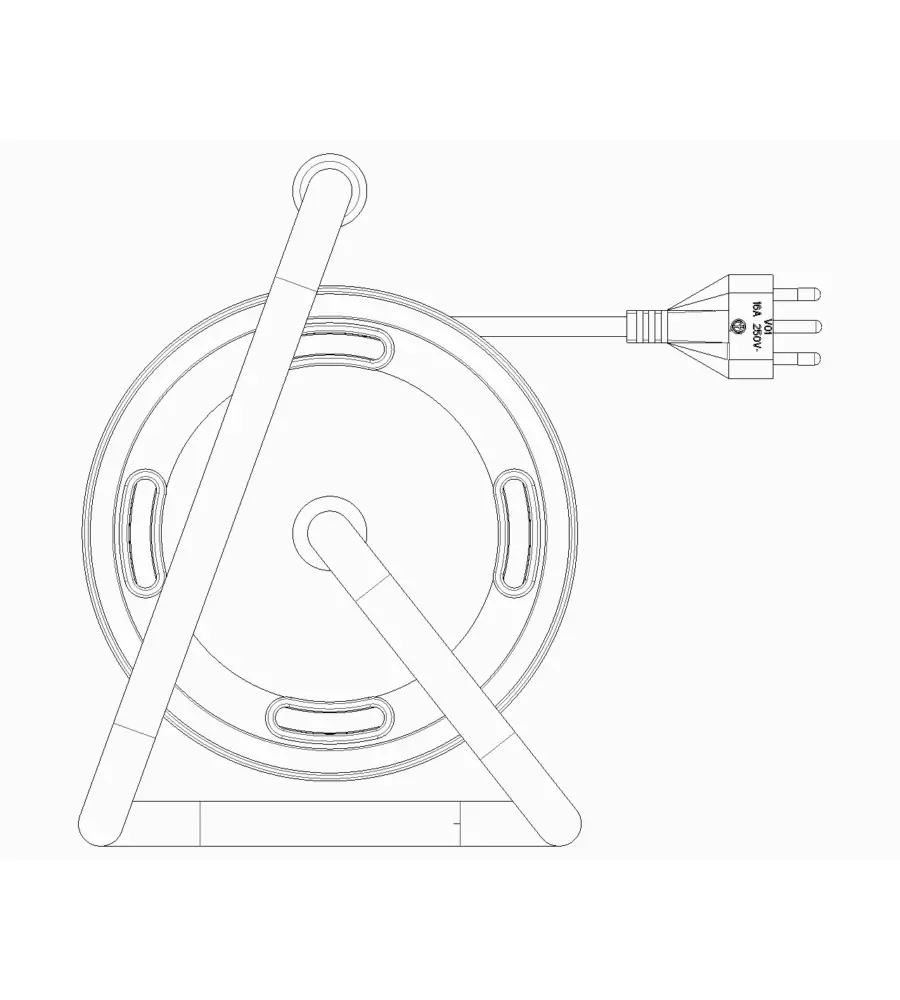 AVVOLGICAVO VIMAR 16A 4 USCITE UNIVERSALI 15 M