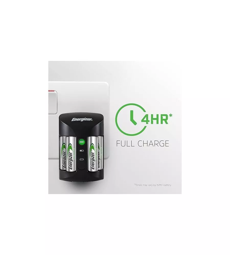 CARICABATTERIE PER BATTERIE RICARICABILI ENERGIZER "RECHARGE" AA E AAA