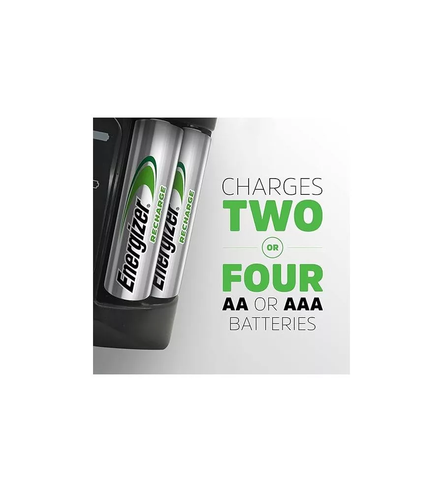 CARICABATTERIE PER BATTERIE RICARICABILI ENERGIZER "RECHARGE" AA E AAA