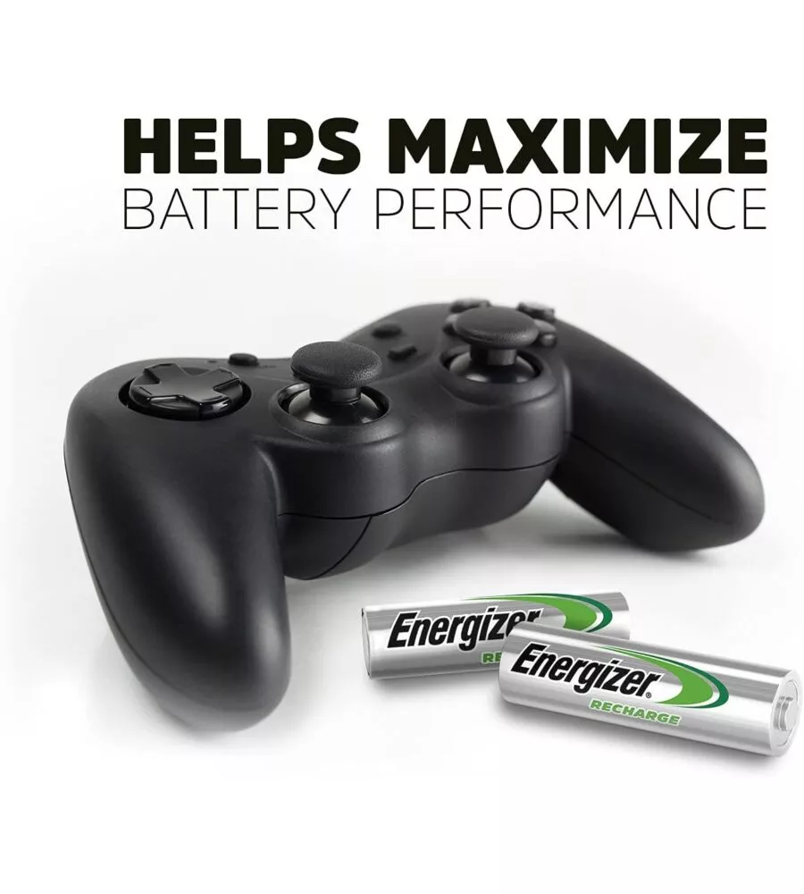 CARICABATTERIE PER BATTERIE RICARICABILI ENERGIZER "RECHARGE" AA E AAA