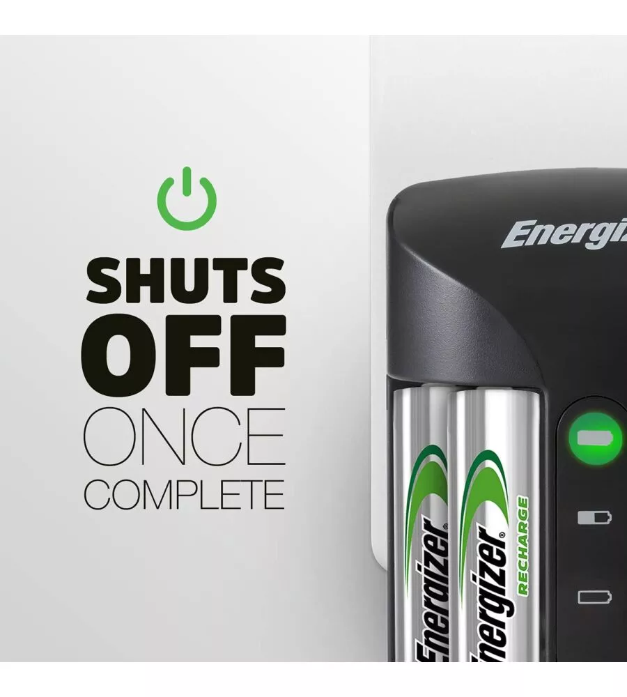 CARICABATTERIE PER BATTERIE RICARICABILI ENERGIZER "RECHARGE" AA E AAA