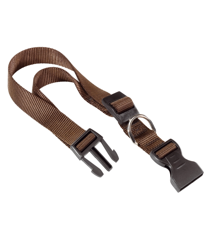 COLLARE PER CANI MARRONE IN NYLON, LUNGHEZZA DA 30 A 44 CM - FERPLAST