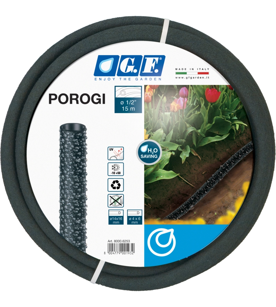 TUBO POROSO CON DIAMETRO  1/2 POLLICI - 15 METRI.