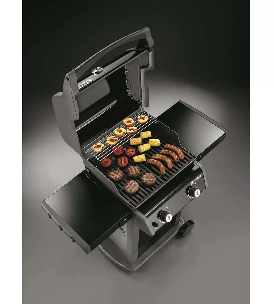 BARBECUE A GAS WEBER 2 FUOCHI SPIRIT CLASSIC E-210 NERO CON GRIGLIA IN GHISA WEBER IN OMAGGIO - 46010029