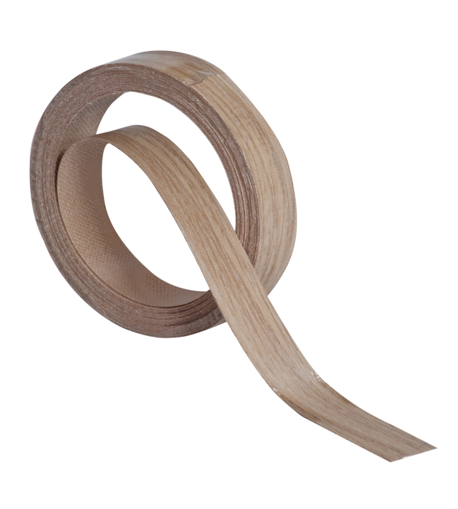 BORDO PREINCOLLATO COLORE ROVERE SBIANCATO 19 X 5000 MM