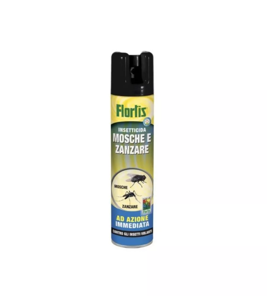 INSETTICIDA SPRAY MOSCHE E ZANZARE FLORTIS, 300 ML