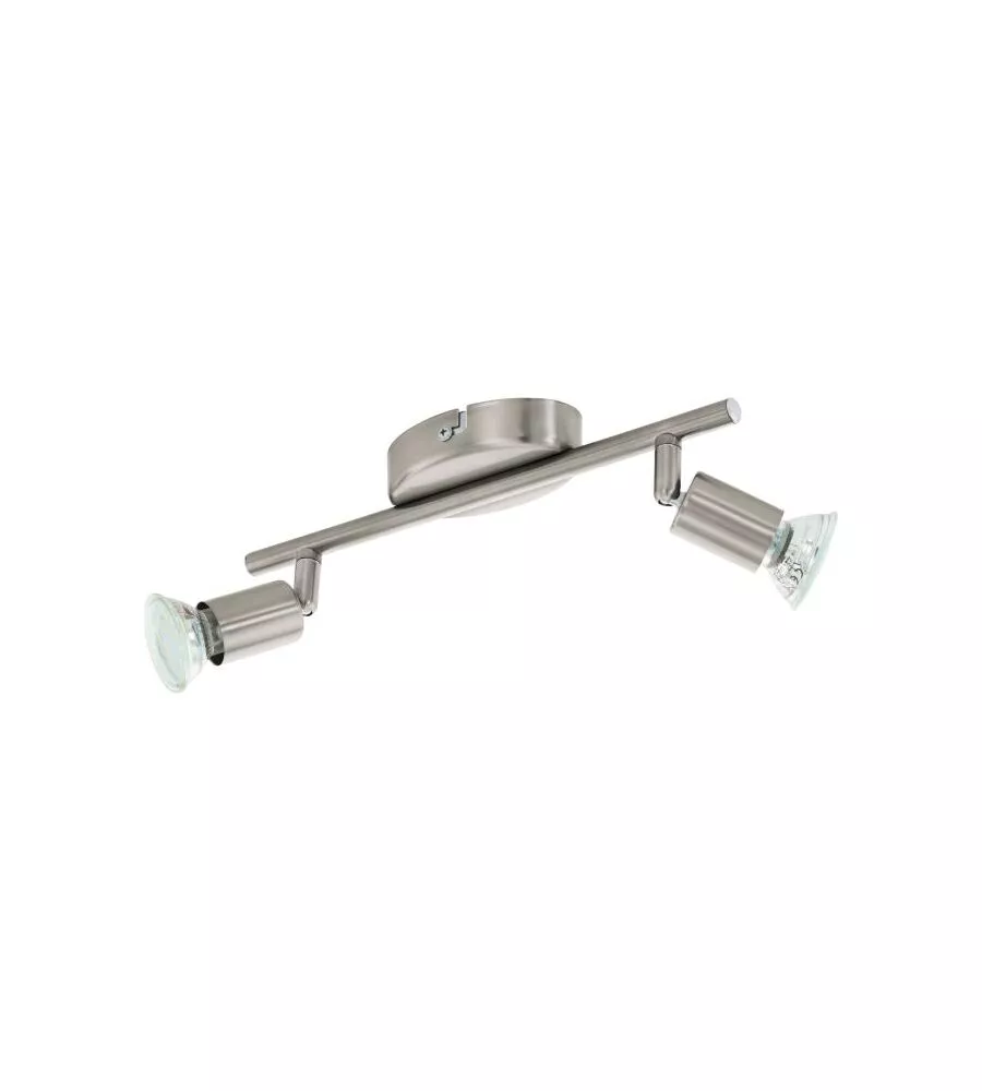 BARRA A SOFFITTO DA INTERNO EGLO "BUZZ LED" GRIGIO 2 LUCI 3000K