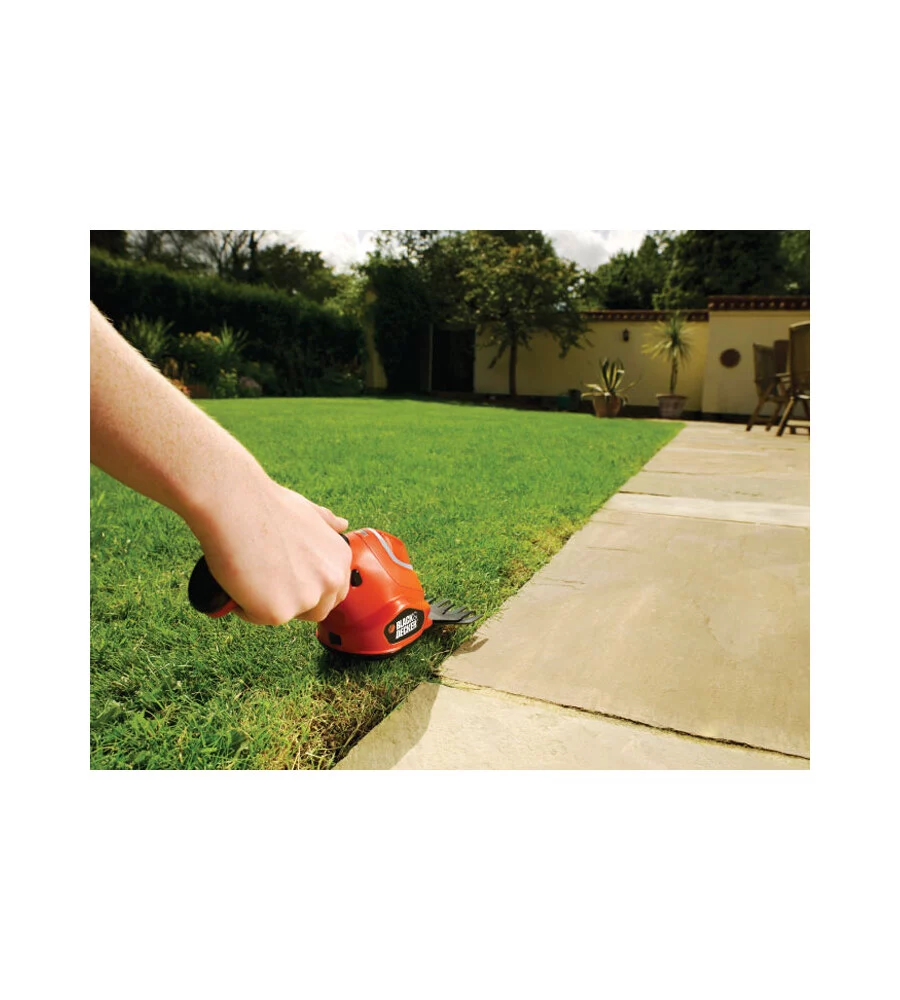 KIT CESOIA SFOLTIRAMI A BATTERIA BLACK&DECKER "GSL700KIT-QW" LAMA 15 CM 7V 1,2 AH