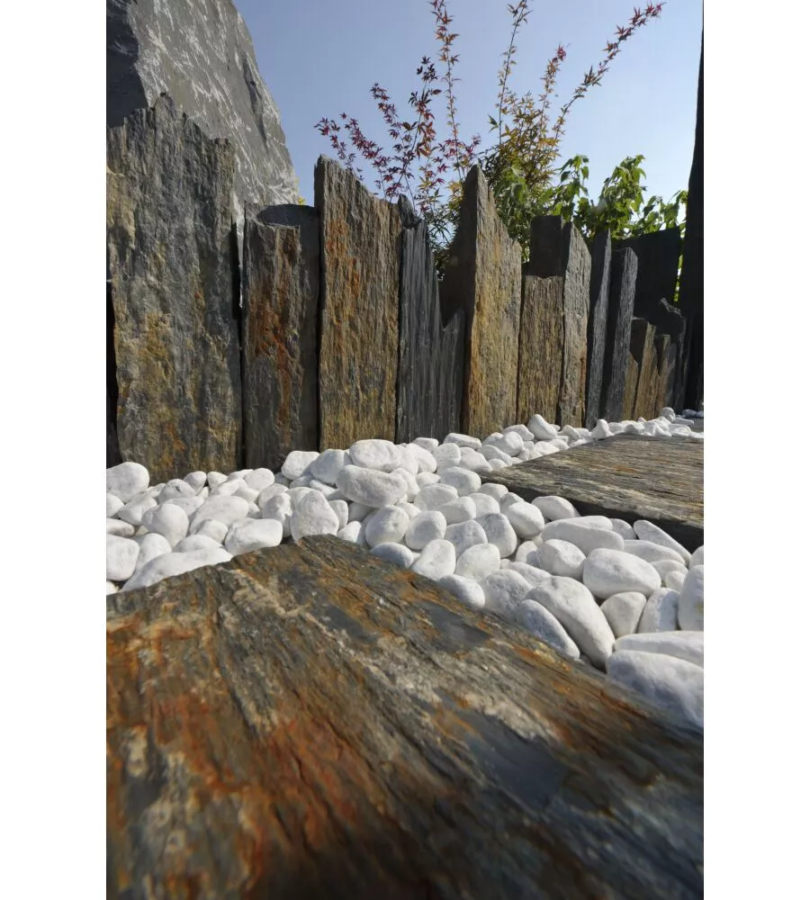 CIOTTOLO DA ESTERNO BIANCO CARRARA 40/60 MM, 25KG.